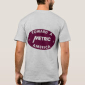 Een meter is 3,28 keer beter dan een voet t-shirt (Achterkant)