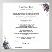 Een meter van een vriend poster (Voorkant)