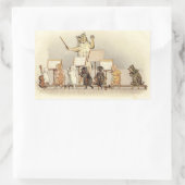 Een Mewsical Matinee  Victoriaans tijdperk Rechthoekige Sticker (Tas)