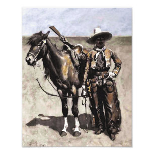 Een Mexicaanse Buccaro in Texas door Frederic Remi Foto Afdruk