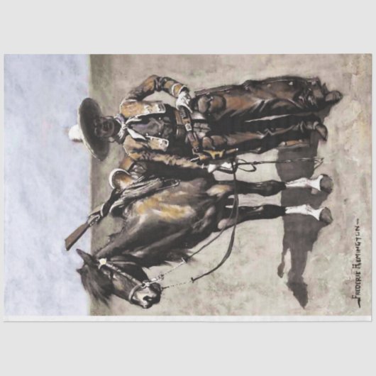 Een Mexicaanse Buccaro in Texas door Frederic Remi Tissuepapier (Voorkant)