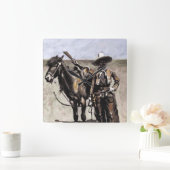 Een Mexicaanse Buccaro in Texas door Frederic Remi Vierkante Klok (Huis)