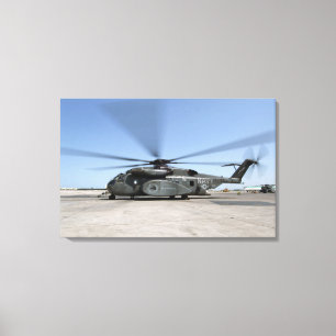Een MH-53E Zee Dragon helikopter Canvas Afdruk