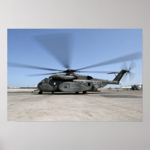 Een MH-53E Zee Dragon helikopter Poster