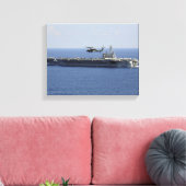 Een MH-60S Seahawk-helikopter Canvas Afdruk (Insitu (Woonkamer))