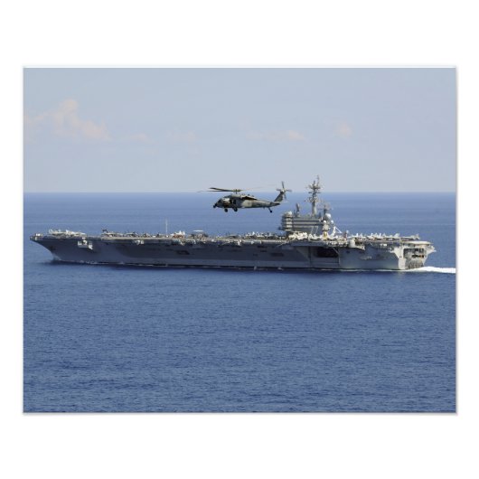 Een MH-60S Seahawk-helikopter Foto Afdruk (Voorkant)