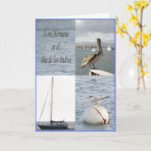 Een mi Hermano en dia DE los padres Kaart (Gele Bloem)