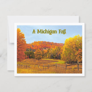 Een Michigan Herfst Briefkaart