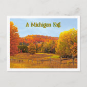 Een Michigan Herfst Briefkaart (Voorkant)