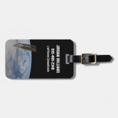 Een mid-atlantisch lagedruksysteem. bagagelabel (Voorkant horizontaal)