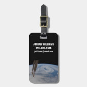 Een mid-atlantisch lagedruksysteem. bagagelabel (Voorkant verticaal)