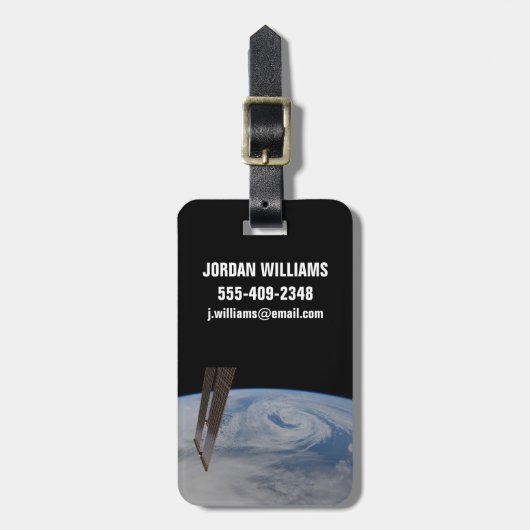 Een mid-atlantisch lagedruksysteem. bagagelabel (Voorkant verticaal)