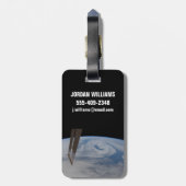 Een mid-atlantisch lagedruksysteem. bagagelabel (Achterkant verticaal)