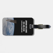 Een mid-atlantisch lagedruksysteem. bagagelabel (Achterkant horizontaal)