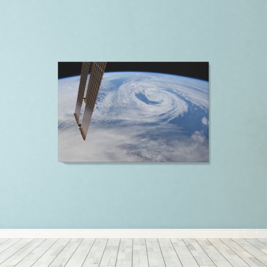 Een mid-atlantisch lagedruksysteem. canvas afdruk (Insitu (Houten vloer))