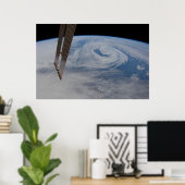 Een mid-atlantisch lagedruksysteem. poster (Thuiskantoor)