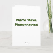 Een mid-century kerst lancering kaart (Achterkant)