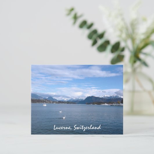 Een middag door het Lucerne-meer Briefkaart (Staand voorkant)