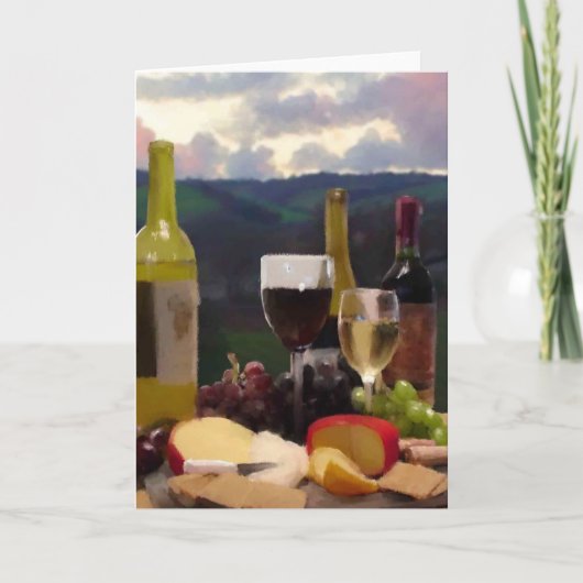 Een middag in het Land van de Wijn Kaart (Voorkant)