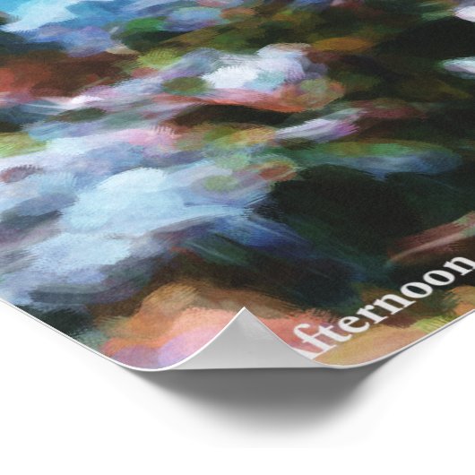 Een middag om de Herfsten van Spray Poster (Hoek)