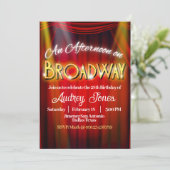 Een middag op Broadway Kaart (Staand voorkant)