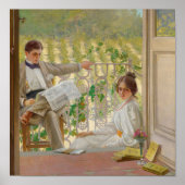 Een middag op de Porch (1895) Poster (Voorkant)