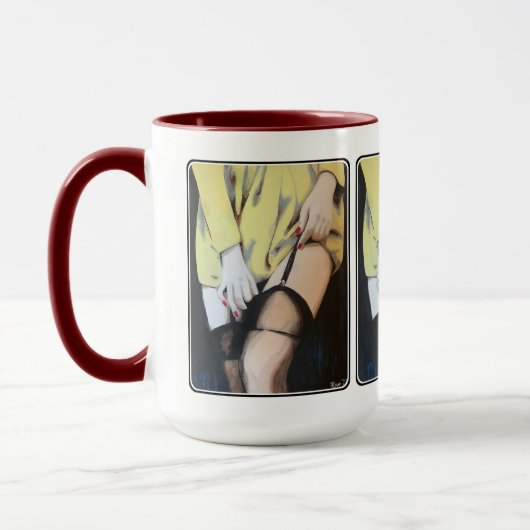 'Een middagaffaire' Schilderij op een Mok (Links)