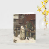 Een middeleeuwse Kerstmis Kaart (Gele Bloem)