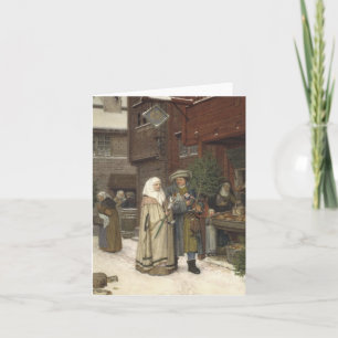 Een middeleeuwse Kerstmis Kaart