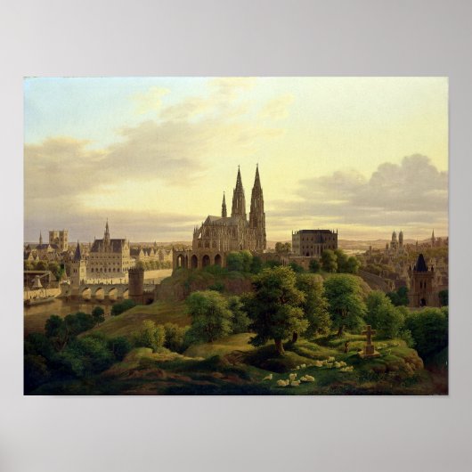 Een middeleeuwse stad in 1830, 1830 poster (Voorkant)