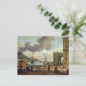 Een Middellandse-Zeehavengebied Briefkaart (Staand voorkant)