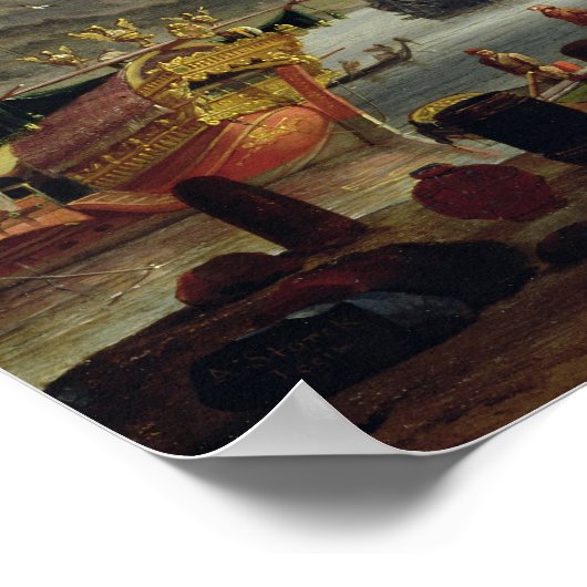 Een Middellandse-Zeehavengebied Poster (Hoek)