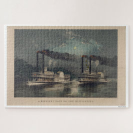 Een middernacht-race op de Mississippi Legpuzzel