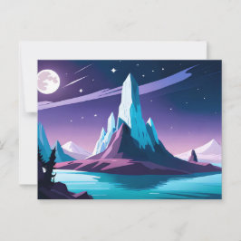 Een Midnight Mountain Briefkaart