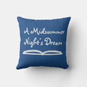Een midzomernacht Dream w Shakespeare Quote Kussen (Achterkant)