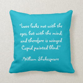Een midzomernacht Dream w Shakespeare Quote Kussen