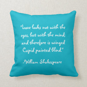 Een midzomernacht Dream w Shakespeare Quote Kussen