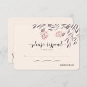 Een midzomernacht droom bruiloft RSVP v2 (Voorkant / Achterkant)