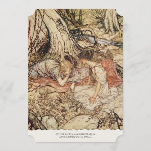 Een midzomernacht droom bruiloft uitnodiging