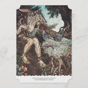 Een midzomernacht droom bruiloft uitnodiging