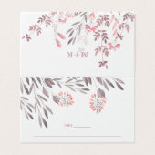 Een midzomernacht droom trouwplaats kaart (Buitenkant ongevouwen)