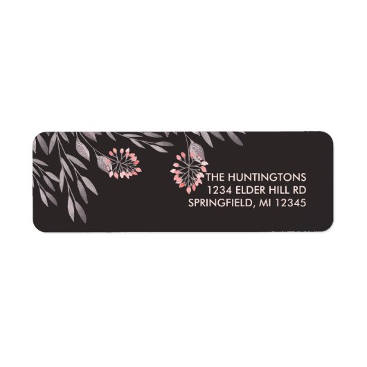 Een midzomernacht droombruiloft etiket (Voorkant)