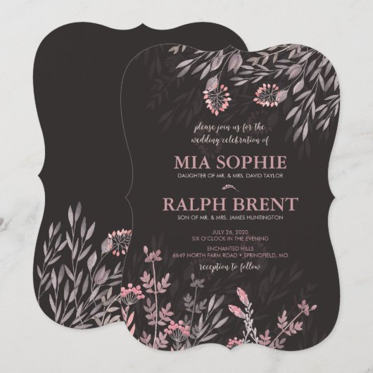 Een midzomernacht droombruiloft kaart (Voorkant / Achterkant)