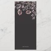 Een midzomernacht droombruiloft programmakaart (Achterkant)