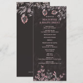 Een midzomernacht droombruiloft programmakaart (Voorkant / Achterkant)