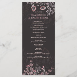 Een midzomernacht droombruiloft programmakaart