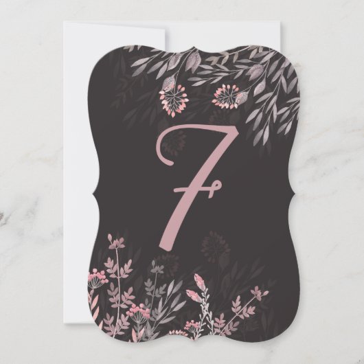 Een midzomernacht droomtafel 7 dubbelzijdig kaart (Voorkant)