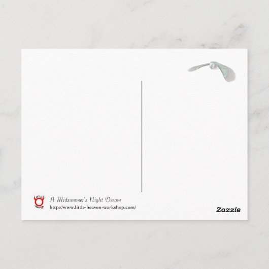 Een midzomernachting droom. briefkaart (Achterkant)