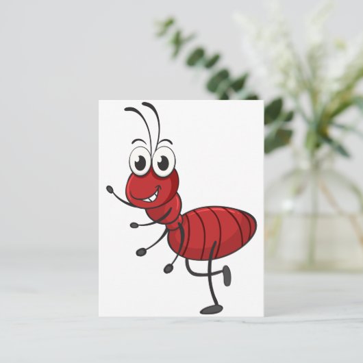 een mier briefkaart (Staand voorkant)