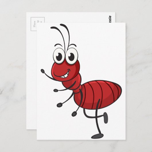 een mier briefkaart (Voorkant / Achterkant)